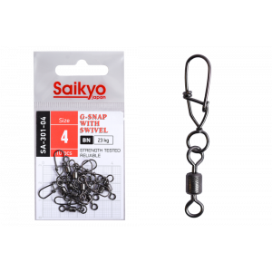 Вертлюг с застежкой Saikyo SA-301-04 - 10 шт (23кг)