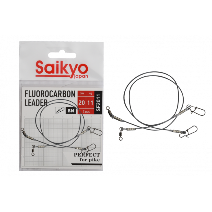 Поводок Saikyo FC Leader SF2011, 11кг/20см, 2шт