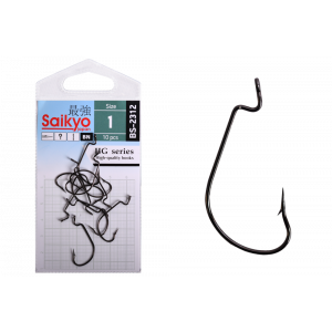 Крючки офсетные Saikyo BS-2312 Offset Worm Крючки офсетные Saikyo BS-2312 Offset Worm